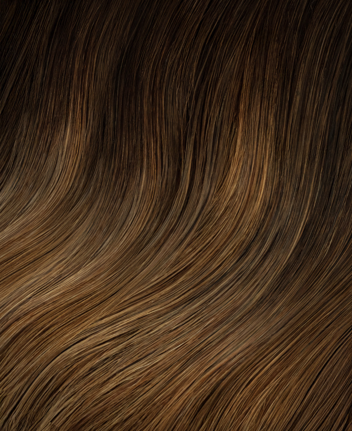 clip-in hair extensions brown melt.