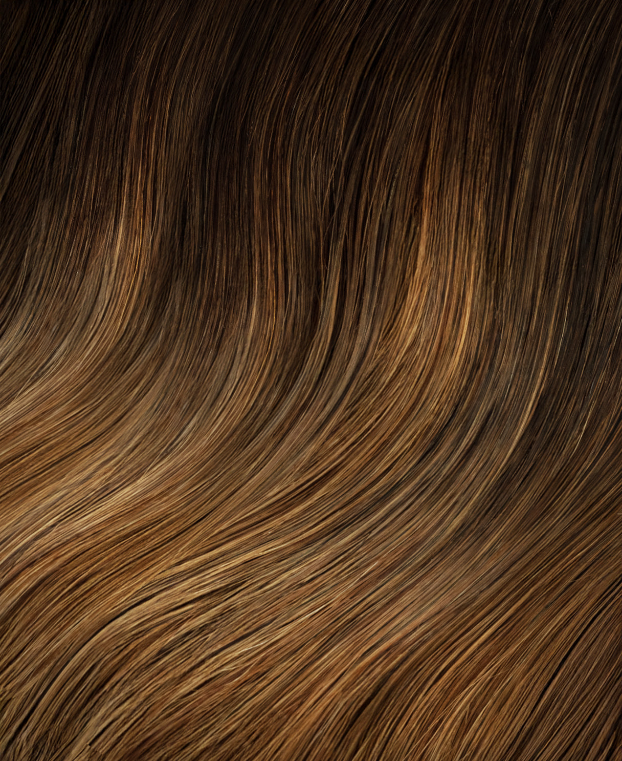 tape-in hair extensions brown melt.