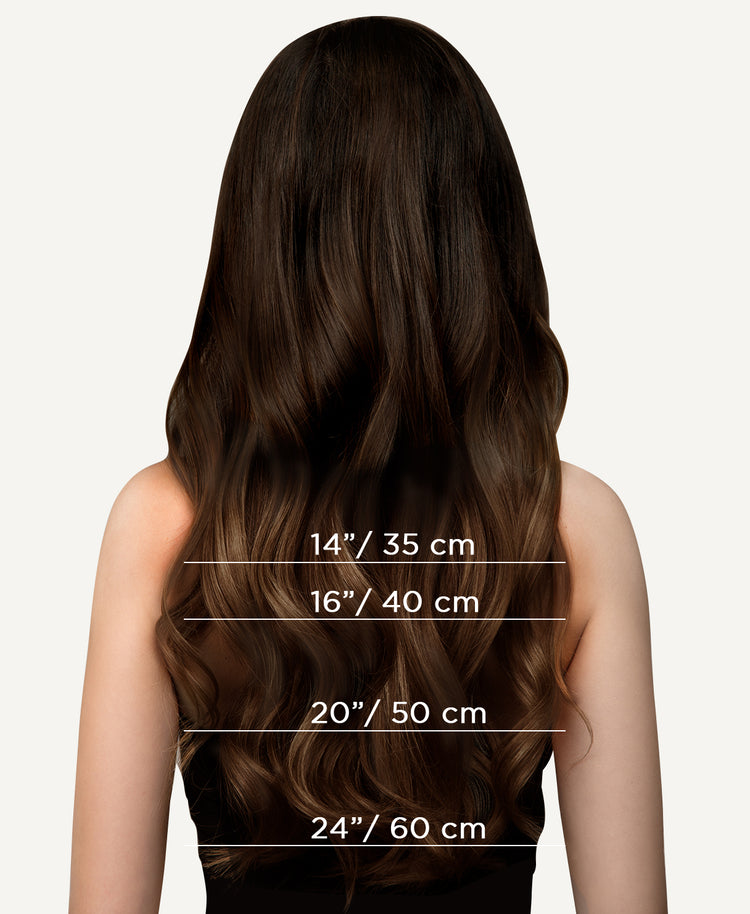 clip-in hair extensions #2-6 light ombre.
