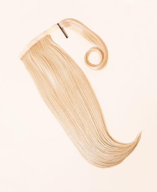 vegan fiber flipped ends ponytail - champagne 17".