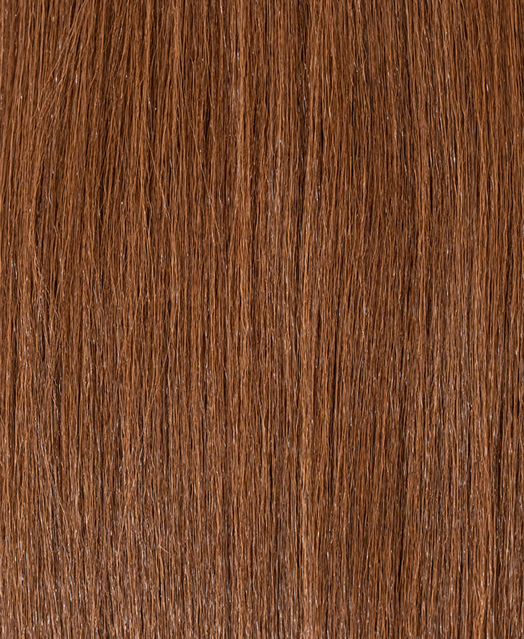 vegan fiber long straight ponytail - mixed brown 26".