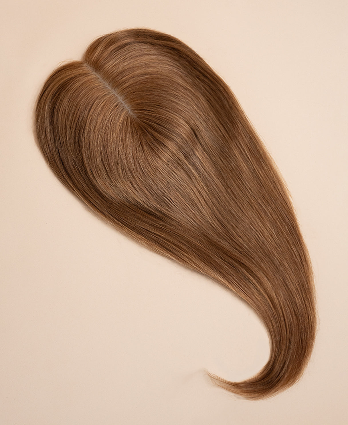 premium hair topper 14" light brown.