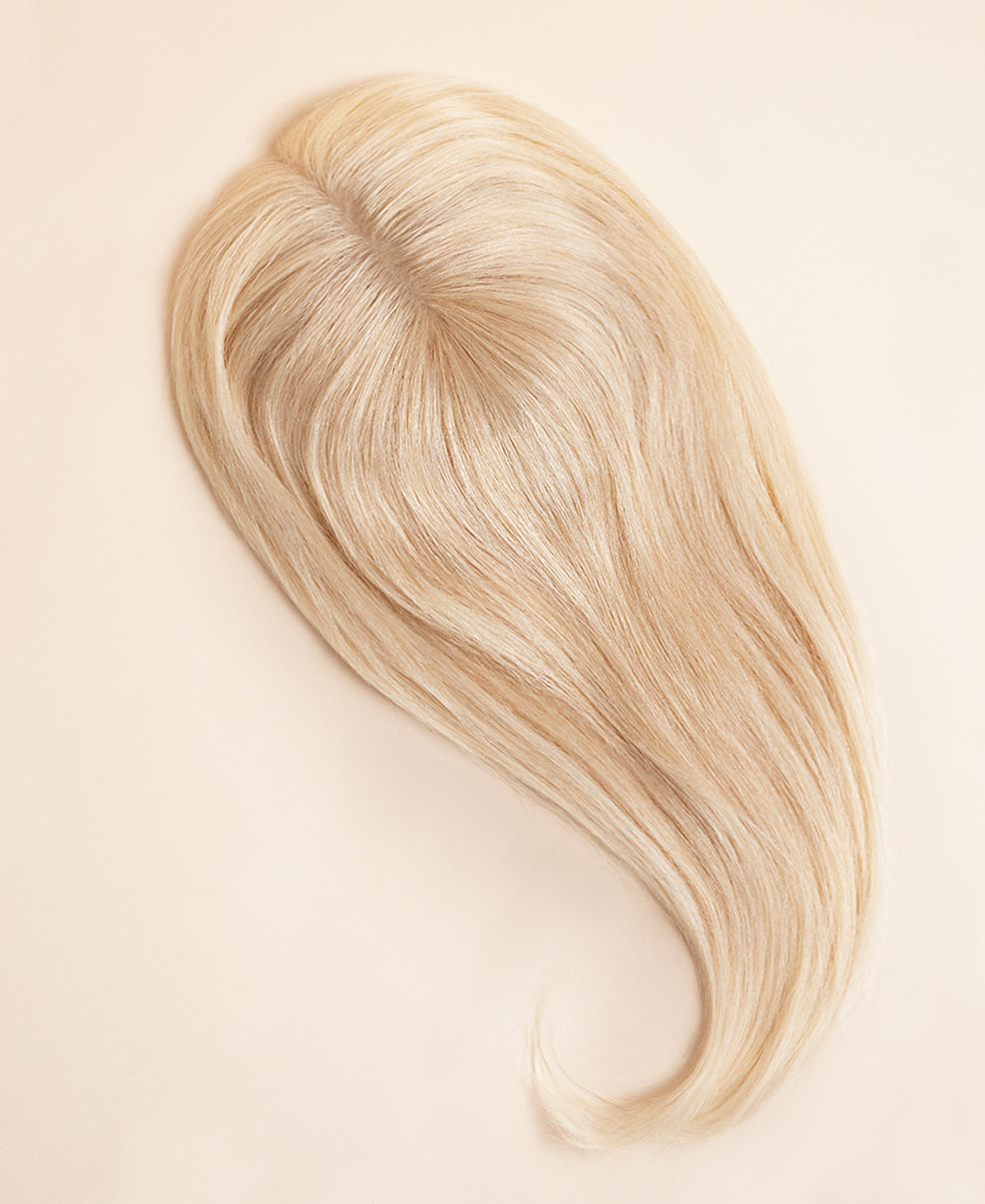 premium hair topper 14" platinum blonde (#60).