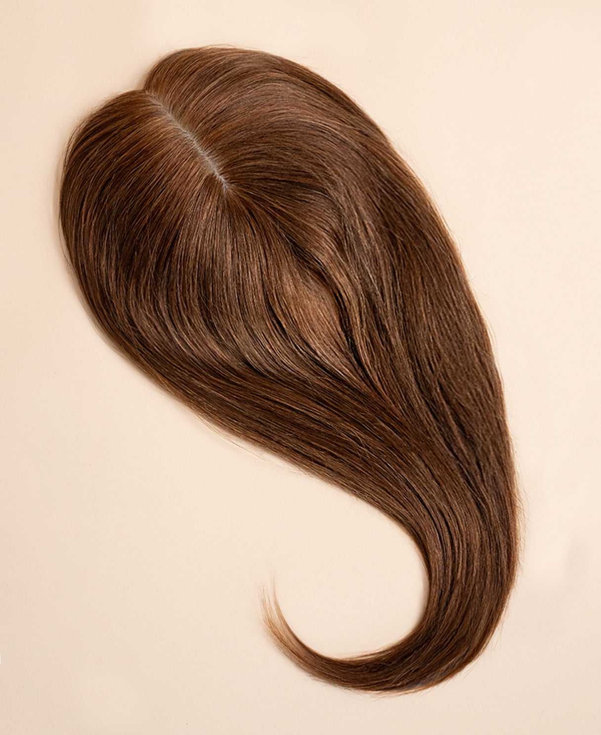 premium hair topper 14" medium brown.