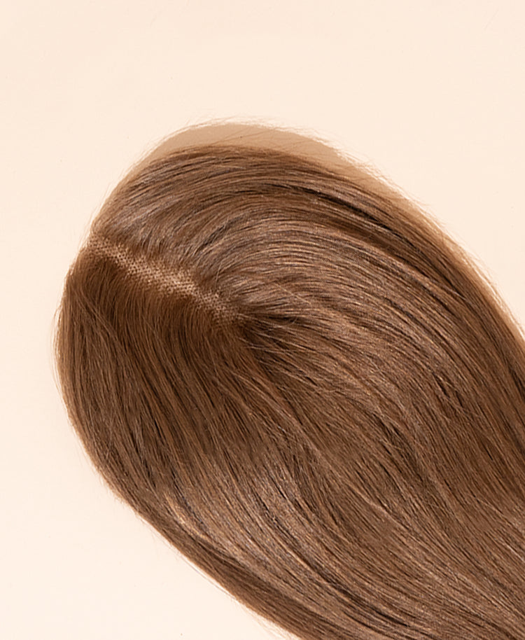 hair topper light brown (#6).