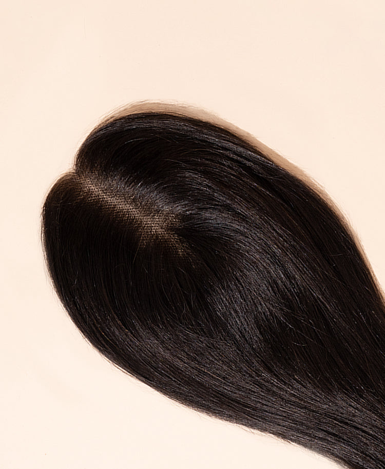 hair topper natural black (#1b).