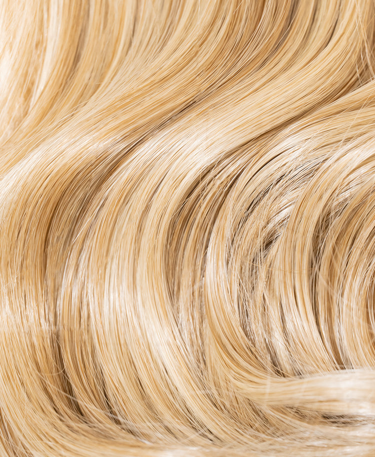vegan fiber bouncy ponytail - blonde highlights 18".