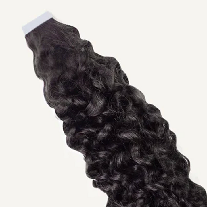 how to blend extensions with curly hair.