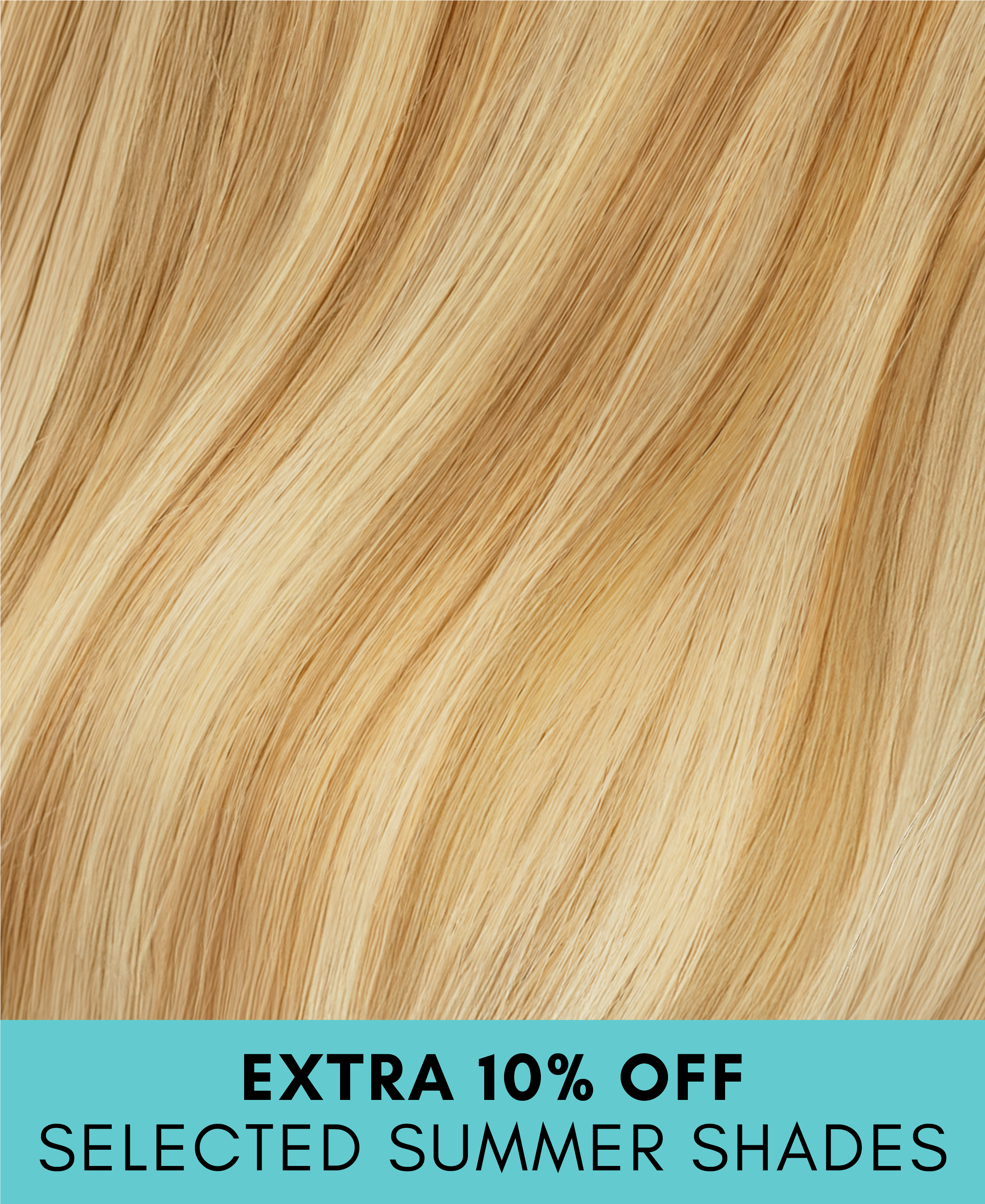 invisible clip-in hair extensions golden highlights.