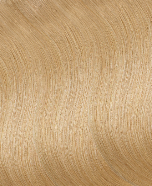 halo one-step hair extensions honey blonde.