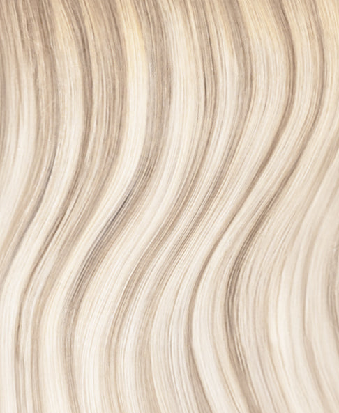 clip-in hair extensions scandinavian highlights.