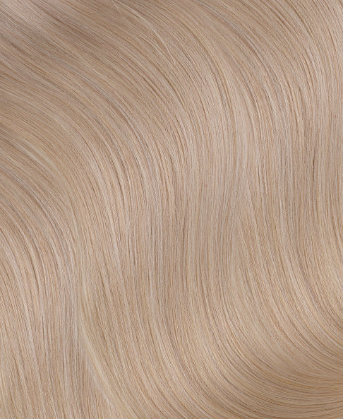 halo one-step hair extensions ash blonde.