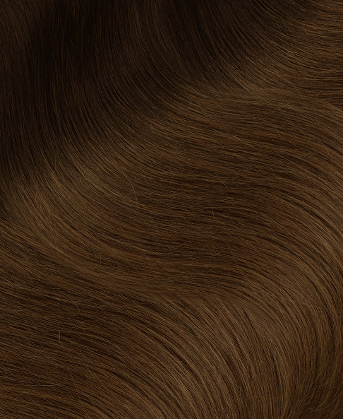 halo one-step hair extensions brown melt.
