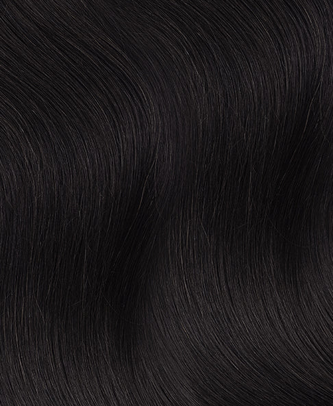 halo one-step hair extensions natural black.