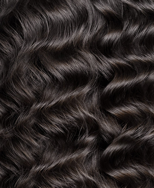 curly ponytail - #1b natural black.