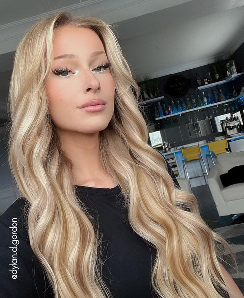 clip in hair extensions 14 613 blonde highlights