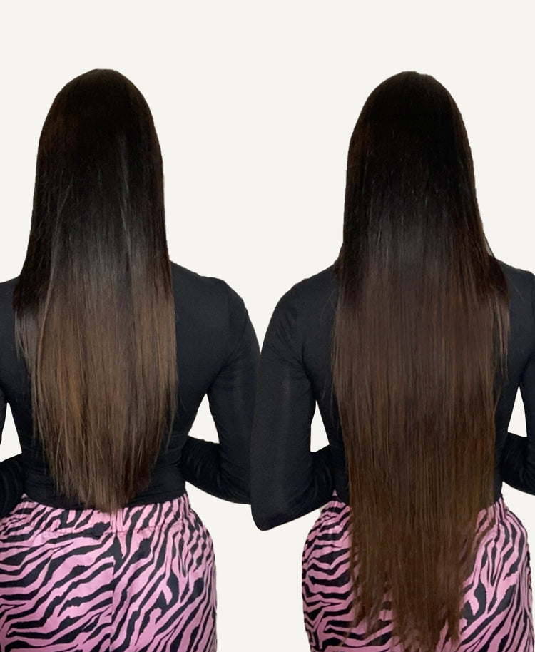 clip-in hair extensions #1b-2-4 dark ombre.