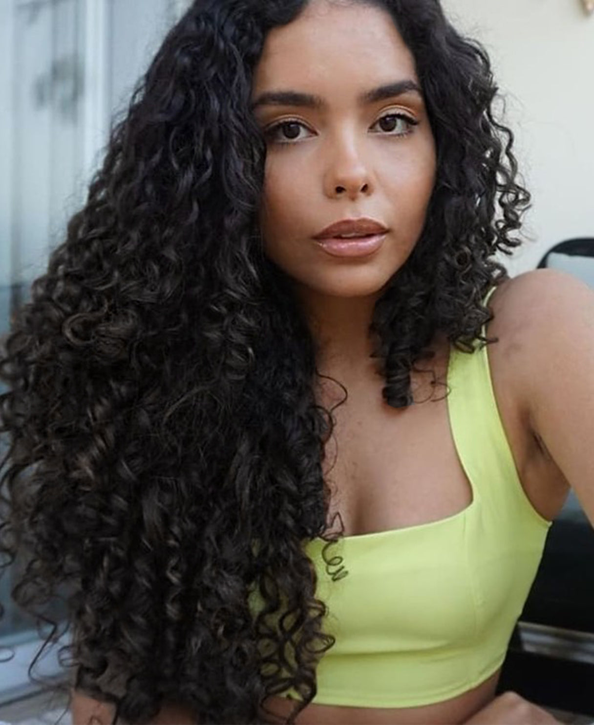 curly clip-in extensions #1 Jet Black (3A curls) – Irresistible Me