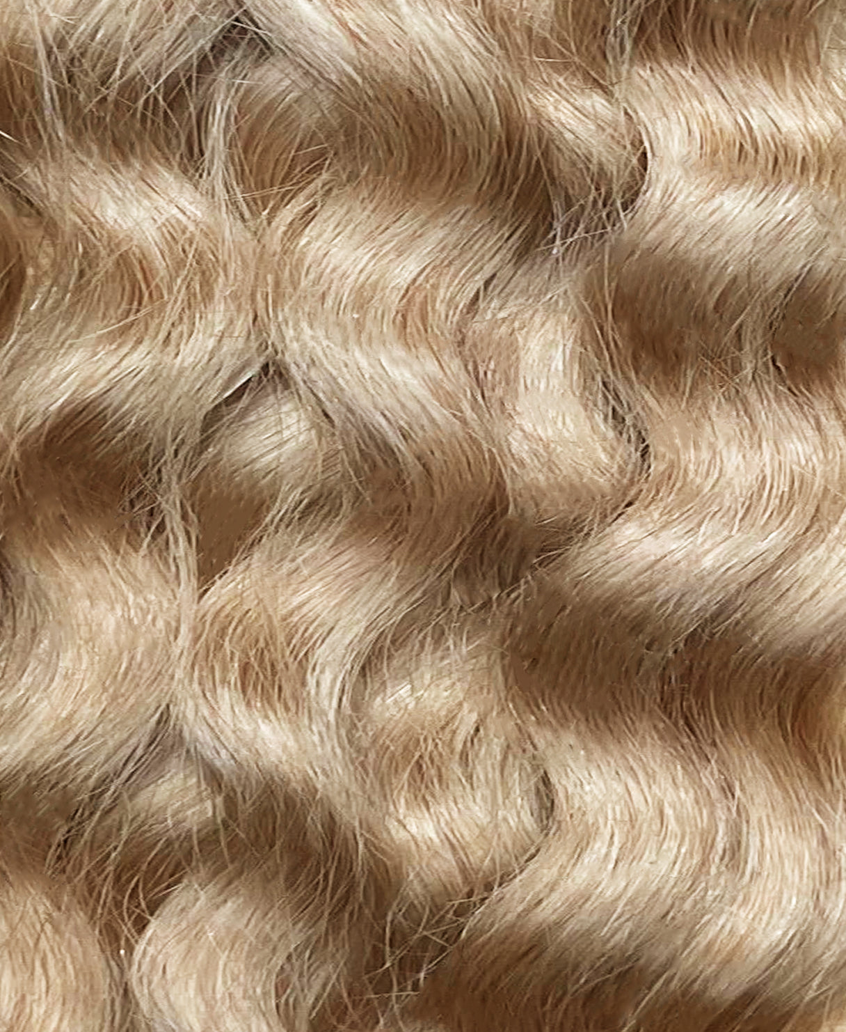 curly tape-in hair extensions honey blonde.