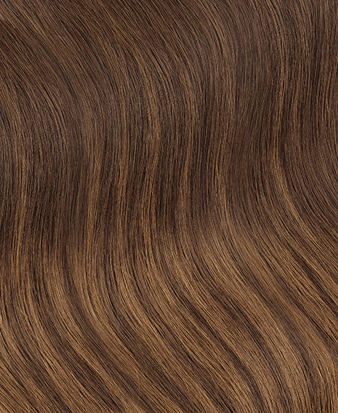 clip-in hair extensions caramel balayage.