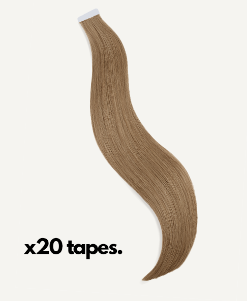 tape-in hair extensions #10 ash blonde.