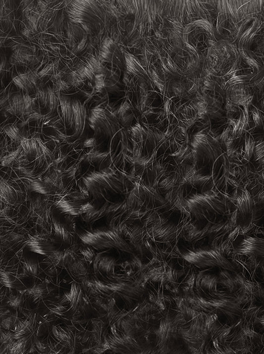 clip-in hair extensions 3C #1b Natural Black