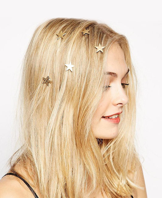 star shaped hair clips.