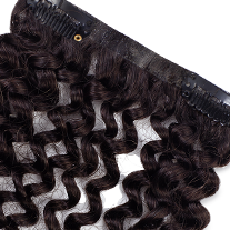 clip-in hair extensions 4A #1b Natural Black