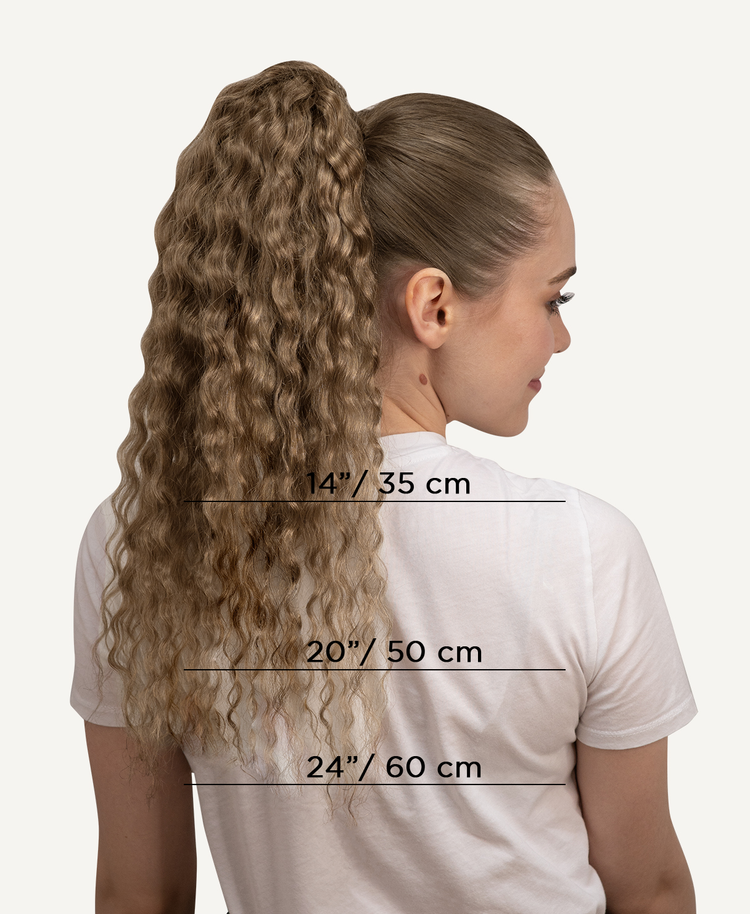 curly ponytail - #10 ash blonde.