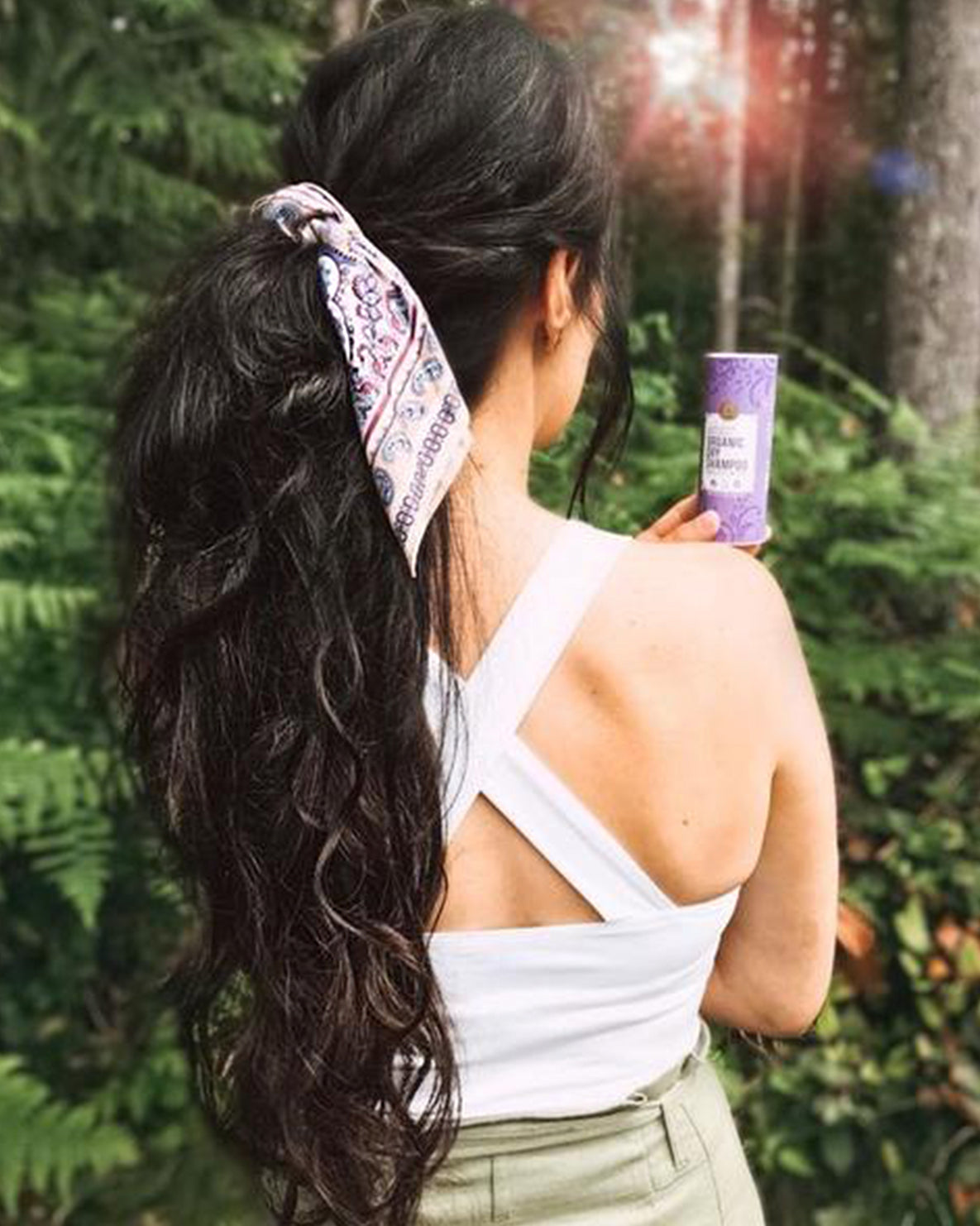 curly ponytail - jet black.