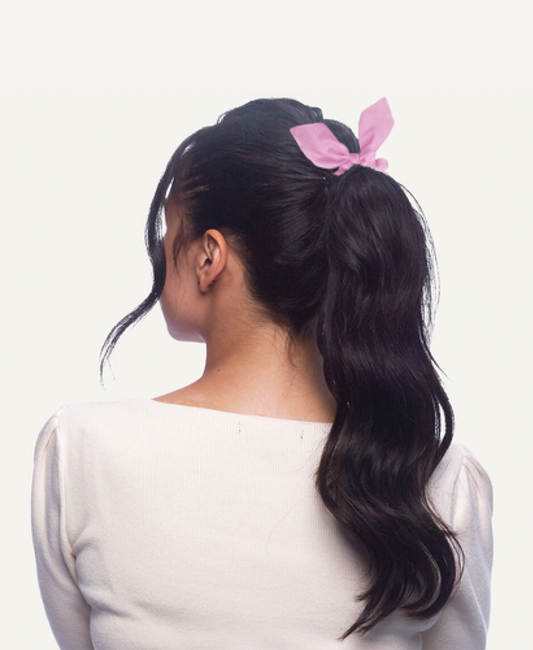 bow scrunchie.