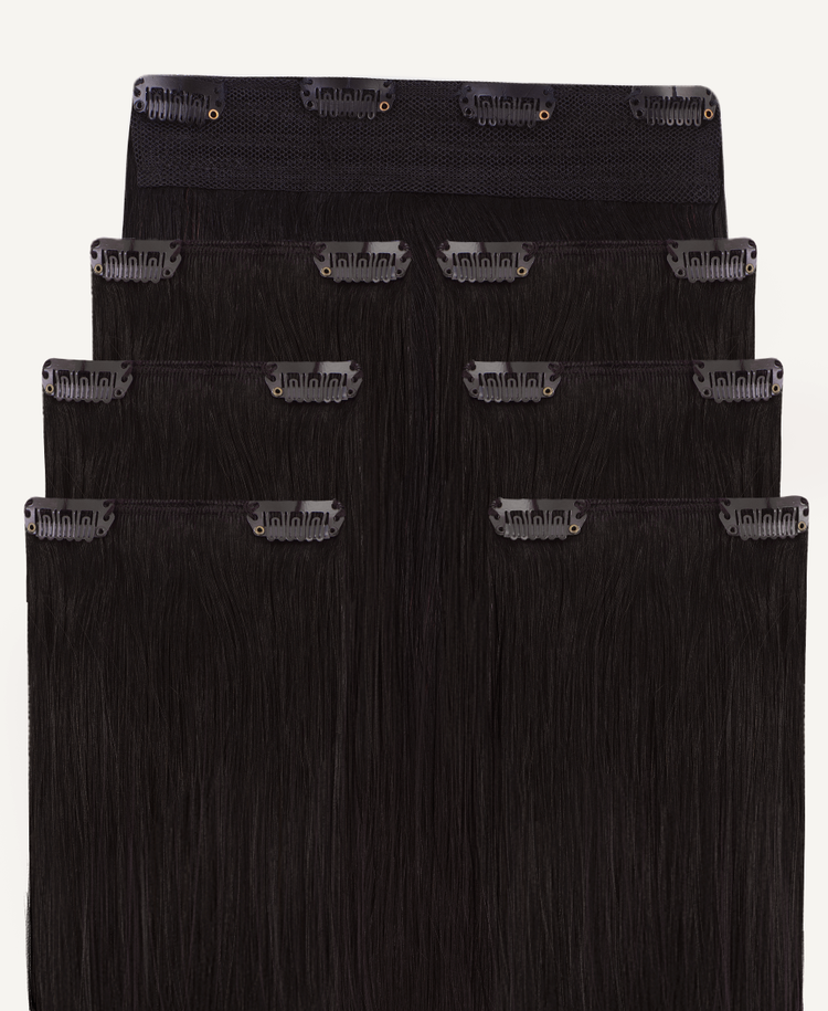 clip-in hair extensions #1c dark brown.