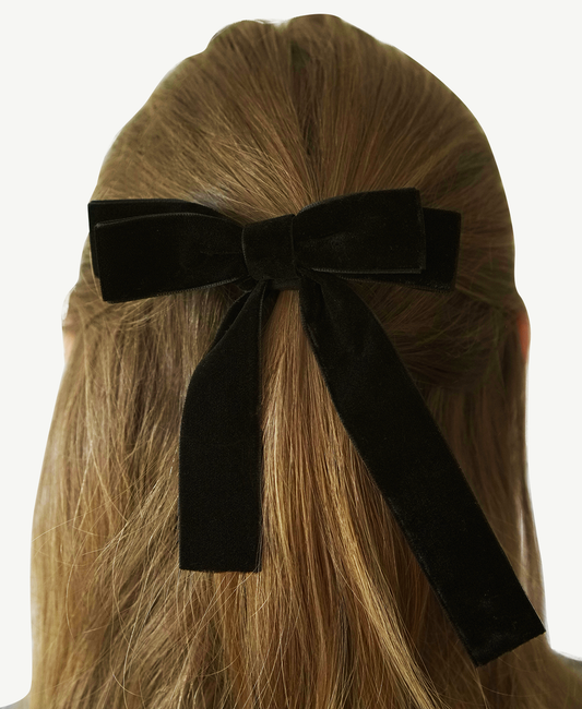 velvet hair bow.