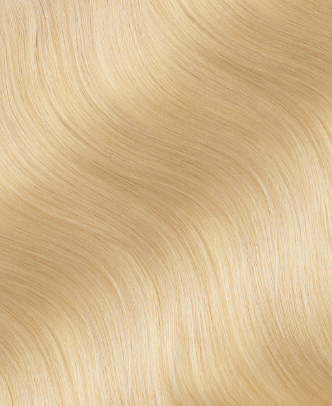 front lace human wig - 14" bombshell blonde.