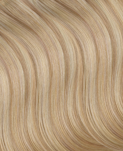 tape-in hair extensions blonde highlights.