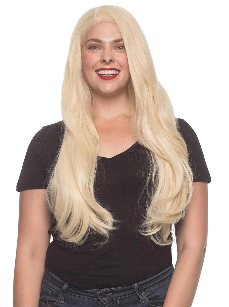 Synthetic Wig Straight Blonde